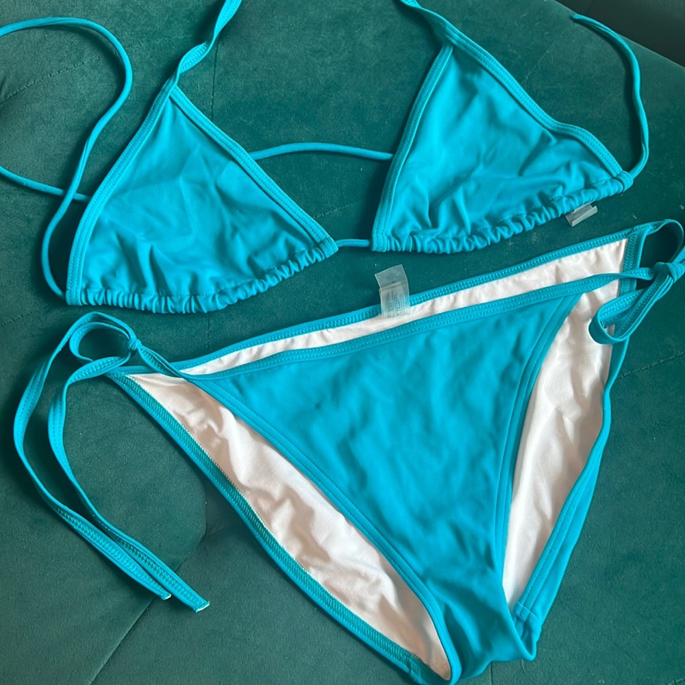 Blue bikini